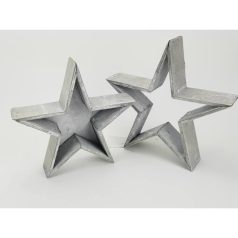 Fa csillag tál szürke - 23 cm