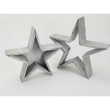 Fa csillag tál szürke - 23 cm