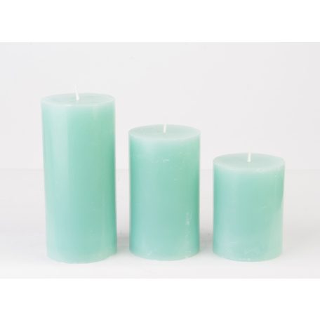 Türkiz gyertya - Fresh aroma - 3 db-os 