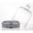 Dekoratív süteményes tál - 20x19,5x19,5 cm