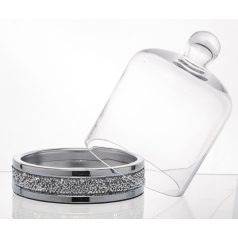 Dekoratív süteményes tál - 20x19,5x19,5 cm