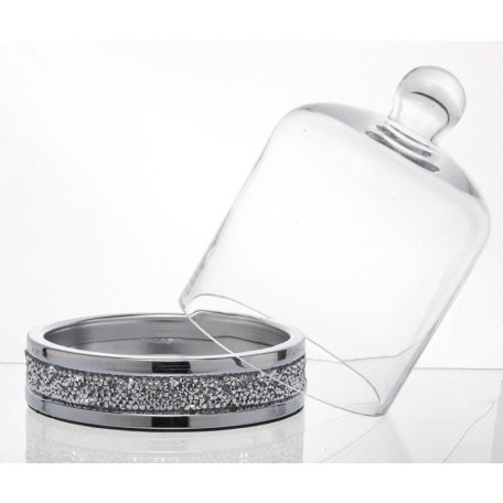 Dekoratív süteményes tál - 20x19,5x19,5 cm