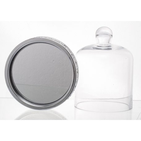 Dekoratív süteményes tál - 20x19,5x19,5 cm