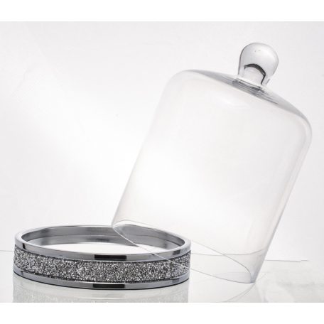 Dekoratív süteményes tál - 28,5x20,5x20,5 cm 