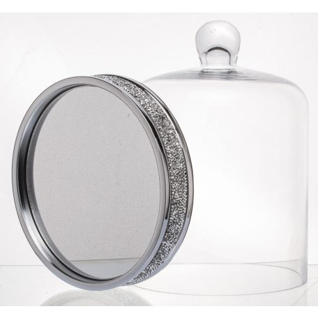 Dekoratív süteményes tál - 28,5x20,5x20,5 cm 