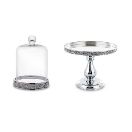 Dekoratív süteményes tál - 28,5x20,5x20,5 cm 