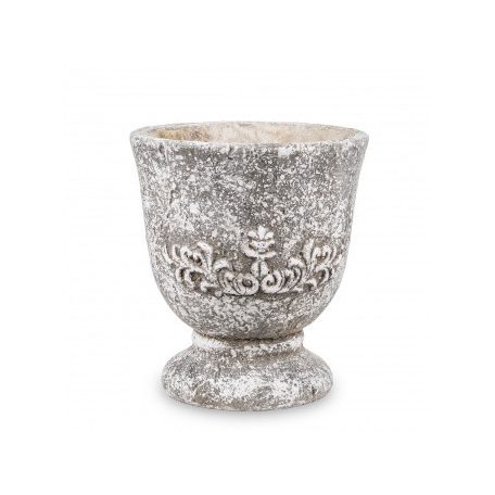 Beton kaspó mintás - 18,5x16,5x16,5 cm - Raktáron 