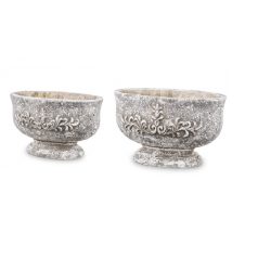   Beton kaspó mintás - 15,5x25x15,5 cm, 18,5x30x18 cm - Raktáron 