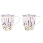 Easy Life - Lavender Fields - Porcelán bögreszett 2db-os szett - 350ml