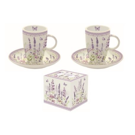 Easy Life - Lavender Fields - Porcelán eszpresszócsésze+alj - 50ml 