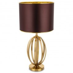 Lámpa asztali, fém-arany -  67,5x33x33 cm 