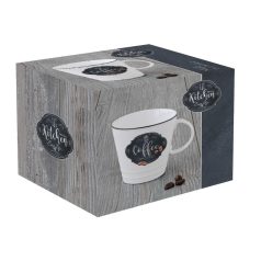   Easy Life - Kitchen Basics - Porcelán kávéscsésze + alj - 300ml 