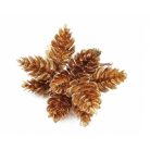 Mű fenyőtoboz pikk*10 - Arany - 10 toboz/pikk, - 3,5 cm  
