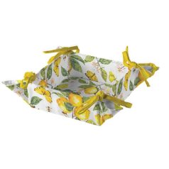 Ambiente kenyérkosár - Fresh lemons white - 20x20x7 cm