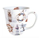 Ambiente Welcome Aboard porcelánbögre - 0,4 l 