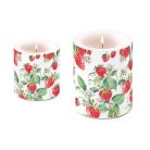 Ambiente - Garden Strawberries átvilágítós gyertya -  8x7,5 cm, 12x10 cm