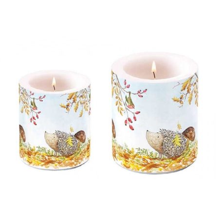 Ambiente Forest friends átvilágítós gyertya - 8x7,5 cm, 10x10 cm