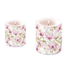   Ambiente átvilágítós gyertya - Blooming magnolia - 8x7,5 cm, 10x10 cm 
