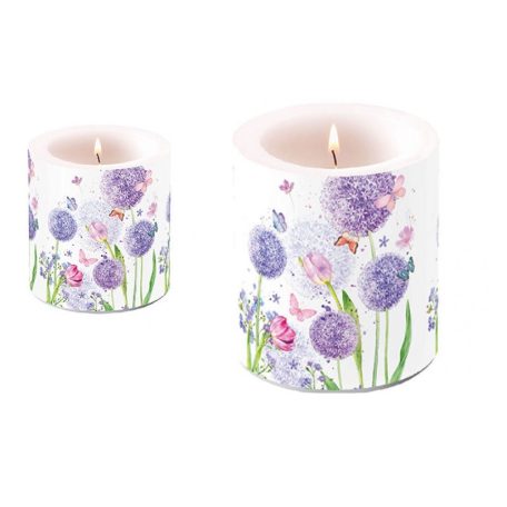 Ambiente átvilágítós gyertya - Flower Beauty - 8x7,5 cm, 10x10 cm 