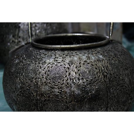 Antik ezüst lámpás fogantyúval - 31cm