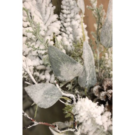 Fehér havas ágak mix  - 65 cm