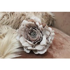 Fáradt rózsaszín bazsarózsa csillámmal - 14 cm