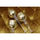 Arany üveg gyertyatartók - 3 db-os szett 