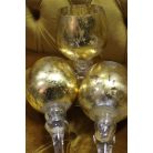 Arany üveg gyertyatartók - 3 db-os szett 