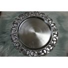 Karácsonyi tálca - kék-ezüst tiffany - 35 cm   