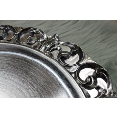 Karácsonyi tálca - kék-ezüst tiffany - 35 cm   