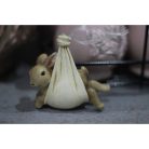 Felfüggeszthető dekor nyulacska - Krém - 8 cm - Raktáron