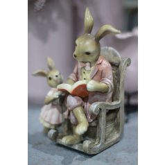 Olvasó barna nyuszi - 17 cm