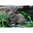 Barna kerámia nyulacska - 18 cm 