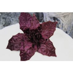 Sötétlila mű mikulásvirág - 26 cm