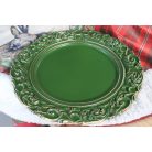 Karácsonyi tálca - zöld arany - 36 cm