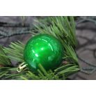  Zöld műanyag gömbök - 8 cm - 6 db/csomag