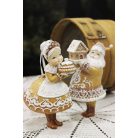 Felfüggeszthető mézeskalács nagypapa - 13 cm