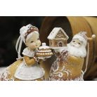 Felfüggeszthető mézeskalács nagypapa - 13 cm
