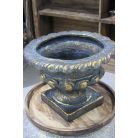 Arany-fekete kolonális stílusú edény - 42 cm 