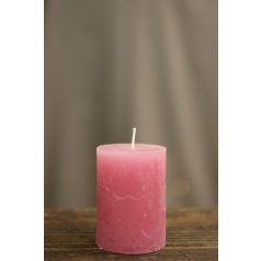   Sötét rózsaszín adventi gyertyák - 8x6 cm - 4 db-os szett