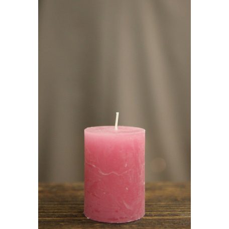 Sötét rózsaszín adventi gyertyák - 8x6 cm - 4 db-os szett