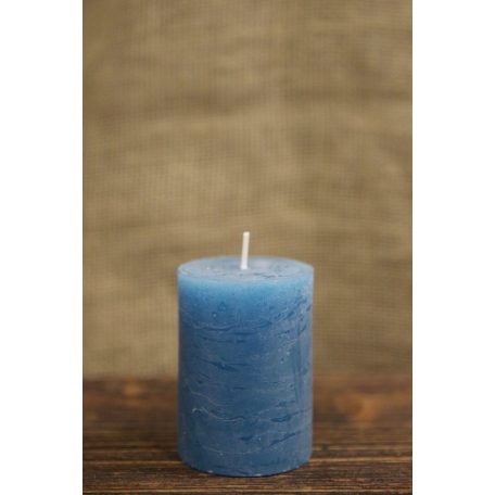 Kék adventi gyertyák - 8x6 cm - 4 db-os szett
