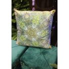 Zöld-kék dekor párna MANDALA - 45 cm 