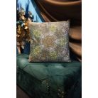 Zöld-kék dekor párna MANDALA - 45 cm 