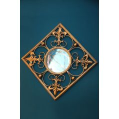 Arany szögletes luxus tükör - 48 cm 