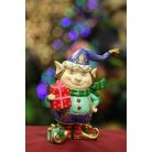 Színes karácsonyi manó LUX - 17 cm   