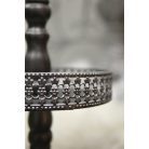 Szürke-ezüst 3-emeletes süteménytartó - 74 cm 