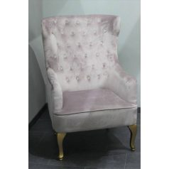 Rózsaszín elegáns fotel - 114 cm - Raktáron