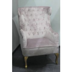 Rózsaszín elegáns fotel - 114 cm - Raktáron