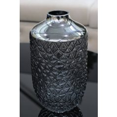 Szürke ovális modern váza - MIST - 29 cm  